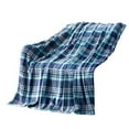 thumbnail image 2 of COM1950s Soft Fleece Throw Blanket,Cozy and Warm Nap Blanket for Sofa Bed and Camping,Lightweight Striped Design for All Season Use, 2 of 8