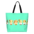 thumbnail image 1 of Fotbe Sunflower Gnomes 5 Bolsa Tote Estética de Lona con Estampado para Mujer - Bolsa Reutilizable de Hombro Casual para Vacaciones, Compras, Trabajo y Gimnasio, 1 of 8