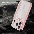 thumbnail image 4 of Allytechgroup Magnetic Wallet Case for Apple iPhone 17 Pro Max, RFID Blocking PU Leather Clear Back Cover Compatible with Magsafe Wireless Charging Anti-Scratch Case for iPhone 17 Pro Max,Pink, 4 of 7