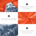 thumbnail image 4 of Poncho de Pluie Durable pour Adultes en Orange en Film Polyester pour Usage Extérieur Polyvalent et Réutilisable 70x100cm, 4 of 8