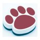 thumbnail image 1 of Goma de borrar magnética Paw de Ashley Productions, granate Ashley Productions 703185100120, 1 of 1