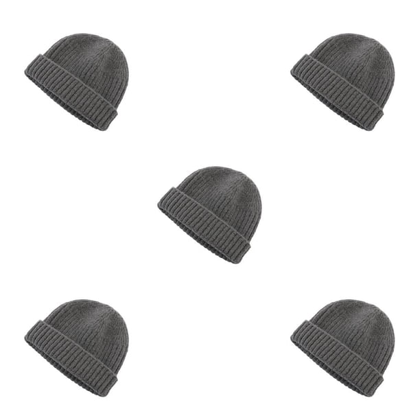 Gorros de punto de otoño Qarigey gorro informal de lana jersey elástico Hip hop hombres