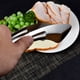thumbnail image 3 of Pinzas para servir alimentos Acero inoxidable Metal premium Ergonómico, 3 of 5