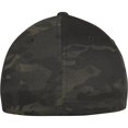thumbnail image 2 of Yupoong - Gorra Flexfit Camuflaje (Negro, Multicam), 2 of 5