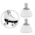 thumbnail image 4 of 2PCS Roller Skates Toe Stops Adjustable Rubber Brake Block, Dance Short White, 4 of 8