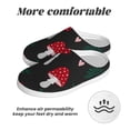 thumbnail image 6 of Lsque Amanita Mushroom Pattern Womens Comfort Cotton on Scuff With Memory Foam and Anti-skid Sole Slipper-42/43, 6 of 7