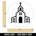 thumbnail image 2 of Church Building Rubber Stamp for Scrapbooking Crafting Stamping - Mini 1/2 Inch, 2 of 7