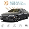 thumbnail image 3 of Awypu Trees Leaves Road Front Window Sun Shade for Car - Universal Sunshade for Car Windshield - Vehicle SUV Truck Protector 55.12*29.92 in, 3 of 7