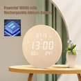 thumbnail image 4 of ZXNYH Digital Wall Clock Silent Kitchen Clock Non Ticking Wall Clock,12 Inch LED Wall Clocks with Display of Time/Date/and Temperature/Humidity,Three Modes for Choose, 4 of 6
