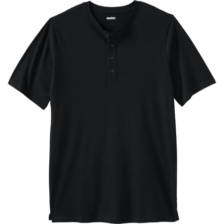 KingSize Men s Big & Tall Shrink-Less Longer Length Lightweight Henley T-Shirt