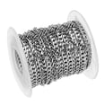thumbnail image 1 of Cadena de bordillo de acero inoxidable Sunnimix 10 yardas 4 mm, 1 of 8