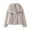 Gray-Coats, variant on Qetyuw Faux Fur Coat for Women Winter Long Sleeve Open Front Crop Jacket Casual Warm Chunky Coats Outwear