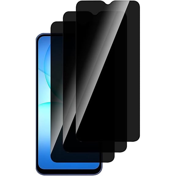 3 Pack Tempered Glass for Samsung Galaxy A17 5G Privacy Screen Protector, Anti-Spy Ultra HD Bubble-Free Anti-Scratch, Easy Install, Case Friendly