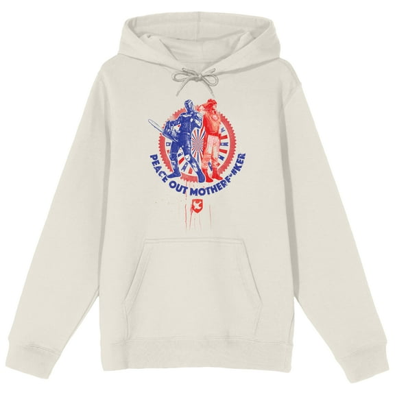 Peacemaker Christopher Smith & Adrian Chase Peace Out Men's Sand Hoodie-Medium