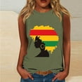 thumbnail image 2 of ZQUUVOU Tank Top For Women Casual Round Neck Ruffle Hem Tops (Olive Green,5XL), 2 of 4