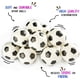 thumbnail image 3 of Soccer Sports Stress Balls Bulk Pack Of 12 Relaxable 2" Stress Relief Soccer Squeeze Balls-, 3 of 5