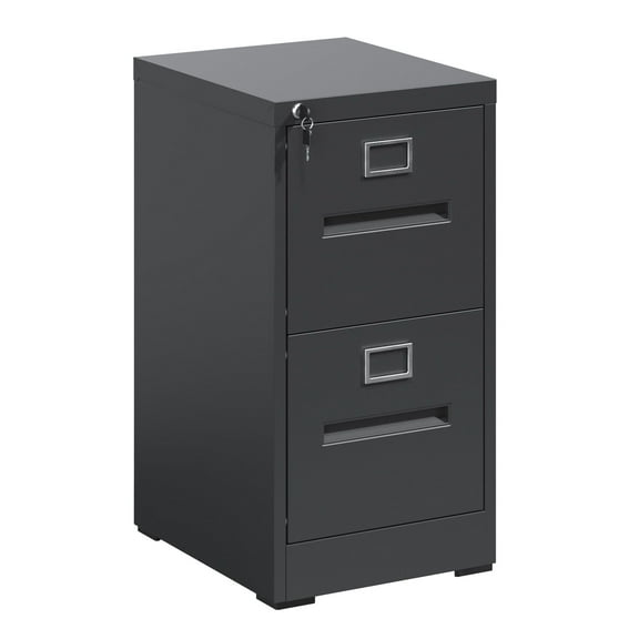 XUTUMM 2-Drawer Locking Vertical File Cabinet - Metal Filing Cabinet for A4/Legal/Letter Size, Assembly Required