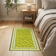thumbnail image 3 of ODIKA 2'x3' Washable Throw Rug Non-Slip, Low Profile, Flatwoven, Easy Care Graphic Funky Men Currency Collage Cartoon Hundred Motif Bathroom for Hallway, Study Room, 3 of 7