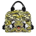 thumbnail image 2 of HUIACONG Camouflage with Dinosaur Skeleton Print Insulated Lunch Bag, Aluminum Film Material Durable Portable Insulated Lunch Tote for Frequent Travelers, 2 of 10