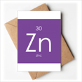 thumbnail image 1 of Chestry Elements Period Table Transition Metals Zinc Zn Greeting Cards You are Invited Invitations, 1 of 3