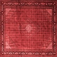 thumbnail image 1 of Ahgly Company Indoor Square Medallion Red Traditional Area Rugs, 5' Square, 1 of 4