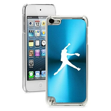 - For Apple iPod Touch 5th / 6th Generation Hard Back Case Cover Female Softball Pitcher (Light Blue)