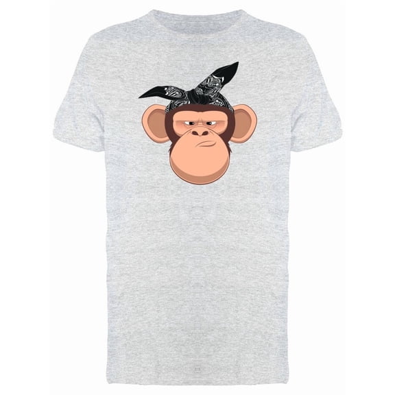 Chimpanzee With Cholo Bandana T-Shirt Men -Image by Shutterstock, Male Medium