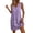 Purple, variant on WAGUTH Women's Gingham Print Shift Dresses V-Neck Sleeveless Summer Mini Dress Soft Breathable Casual Dress with Pockets for Beach Vacation