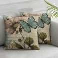 thumbnail image 3 of PIKWEEK  Butterfly Farmhouse Throw Pillow Covers, Wild Butterflies Set of 2 Cushion Case Pillow Cover for Bed  Couch Square Throw Pillowcases for Men Women Multiple specifications&nbsp; White, 3 of 7