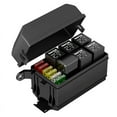 thumbnail image 2 of 12V Relay Box 6 Way Universal Relay Fuse Box 6 Slots Relay Block ATC/ Fuse Block with Relay Kit for Car Truck, 2 of 8