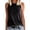 Black, variant on Workout Tank Tops Woman Lightweight Solid Color Womens Summer Tank Tops Adjustable Breathable Crew Neck Sleeveless Layering Shirts Camisole Vest Ladies Tank Top Undershirts