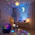 thumbnail image 5 of Rotating Star Projector Night Light Sky Lamp Quiet One Button Operation for Bedroom Decoration Blue#2, 5 of 6