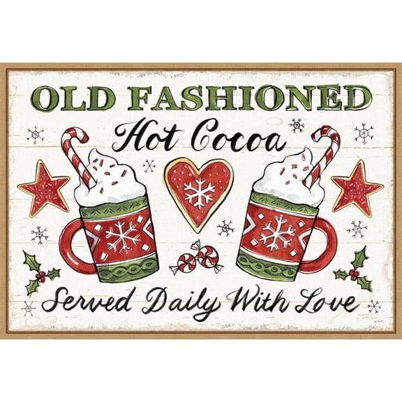 Amanti Art Christmas Treats I Framed Canvas Wall Art Print
