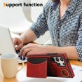 thumbnail image 6 of for Samsung Galaxy S23 Ultra Wallet Case with Card Slots, Hand Wrist Strap Rotate Ring Design, Finger Grip Ring PU Leather Magnetic Button Shockproof Purse Phone Cover for Galaxy S23 Ultra, Red, 6 of 7