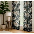 thumbnail image 4 of Vargottam 84 Inch Rod Pocket/Back Tab Cotton Curtains for Windows and Doors - Light Filtering Cotton - Light Filtering Drapes For Doors - Set of 2 Panels, 52"x84" - Botanical Pattern (Green), 4 of 8
