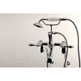 thumbnail image 4 of Kingston Brass CCK104T1 Vintage Freestanding Clawfoot Tub Faucet Package with Supply Lines and Hand Shower, Polished Chrome, 4 of 7