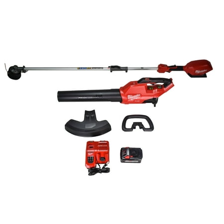 UPC: 0045242606917 | Milwaukee 3000-21 M18 FUEL Brushless Lithium-Ion Cordless String Trimmer with QUIK-LOK / Blower Combo Kit (8 Ah)