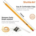 thumbnail image 5 of Wood-Cased #2 HB Pencils, Shuttle Art 350 Pack Sharpened Yellow Pencils with Erasers, Bulk Pack Graphite Pencils for Writhing, Drawing and Sketching, 5 of 7