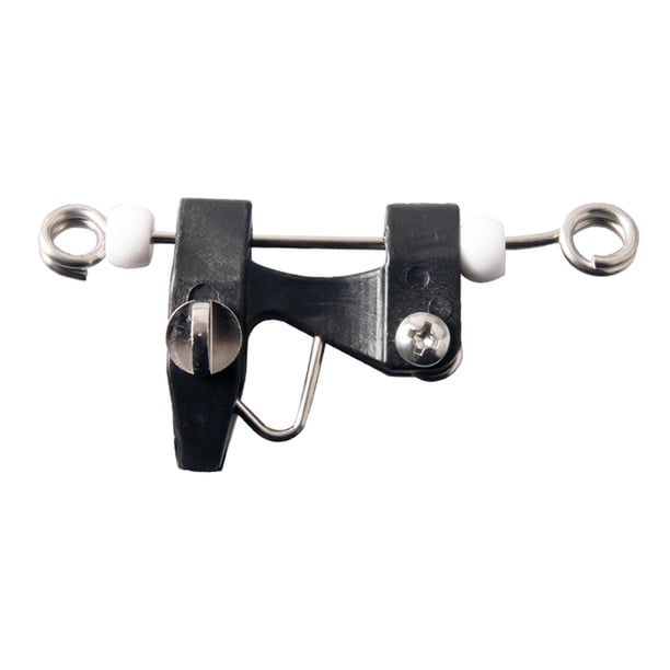 Clip separador de línea de pesca, suministros de pesca, separador de línea de cierre rápido y resistente negro