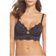 thumbnail image 1 of Free People - Sujetador con ojales para mujer, negro, extra pequeño Free People Estante, 1 of 2