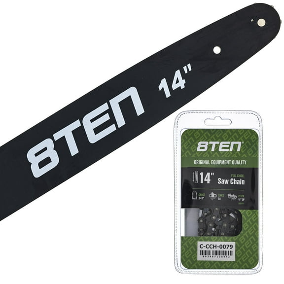 8TEN 14" Chainsaw Bar & Chain .043 3/8LP 50DL for Stihl 009 MK1010273