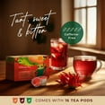 thumbnail image 6 of Gya Tea Co Hibiscus Herbal Tea K-Cup (16 ct) - Manually Harvested and Caffeine-Free Tea Pods for Keurig, Delivers Joy and Delight with Every Tart Sip, 6 of 8