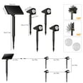 thumbnail image 6 of Quntis 4-in-1  Solar Spot Lights Outdoor, Solar Landscape Lighting Dusk to Dawn, IP65 Waterproof Outdoor Solar Lights for Yard Garden Lawn Plant Tree Path Warm White, 6 of 9