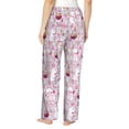 thumbnail image 3 of Xecao Easter Rabbit Women's Straight Lounge Pajama Pants: The Epitome of Relaxed Sleepwear, 3 of 9