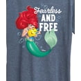 thumbnail image 3 of Disney Princess - Ariel And Flounder Fearless And Free - Women's Short Sleeve Graphic T-Shirt, 3 of 5