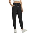 thumbnail image 4 of Fantaslook Scubaknit Pants for Women Elastic Waist Drawstring Tapered Lounge Pants with Pockets Casual Joggers, 4 of 8