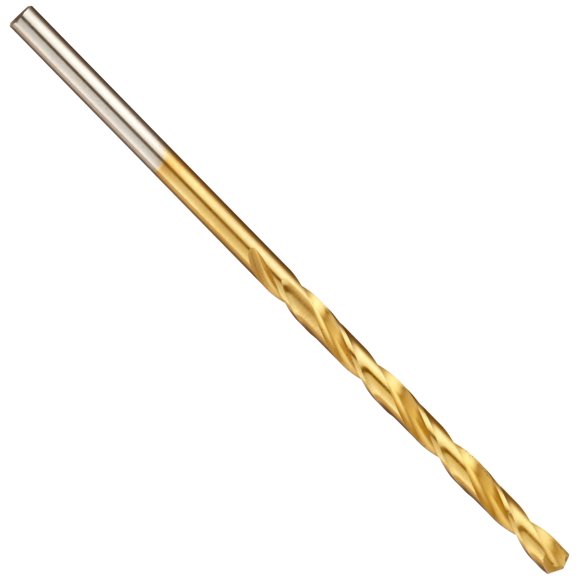 Chicago Latrobe 150ASP-TN Perceuse Longueur en Acier Haute Vitesse, Revêtement en Étain, Tige Ronde, Point de Séparation 135 Degrés, Taille du Fil 13 (Lot de 12)