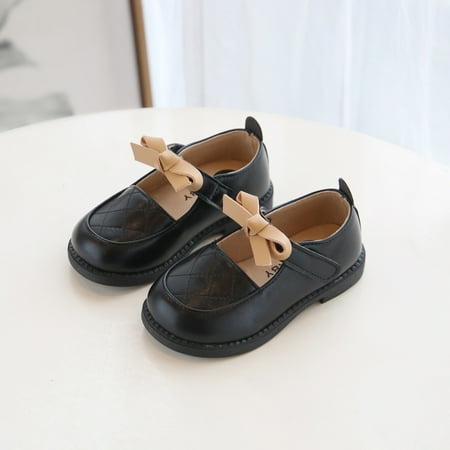 

Qepwscx Infant Kids Girls Casual Bowknot Single Princess Dancing Shoes Clearance
