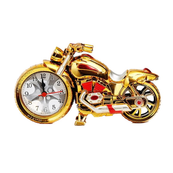 Plastic Motorcycle-Styled Digital Alarm Clock for Home or Office with Multifunctional Design and Smart Alarm Function