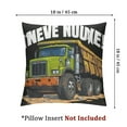 thumbnail image 4 of Old Man Dump Truck Driver Funny Garbage Trucker Throw Pillow, 4 of 7